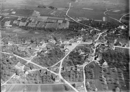 Volketswil, historisches Luftbild von 1922, aufgenommen aus 300 Metern Höhe von Walter Mittelholzer