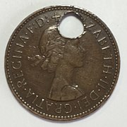 1/2 Penny 1957 Queen Elizabeth II