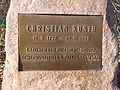 Memorial stone for „Christian Kunth“ in Berlin-Tegel, educator of the Humboldt-brothers