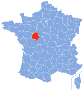 एंद्र-ए-लावारचे फ्रान्स देशाच्या नकाशातील स्थान