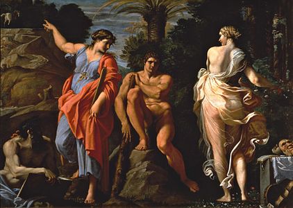 Le Choix d'Hercule (1596) musée de Capodimonte, Naples.