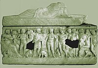 Sarcophage Phèdre et Hippolyte - IIIe siècle ap. J.-C. - Musée de l'Arles antique.