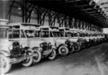 常設されたバス車庫（1928年頃）