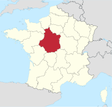 Centre-Val de Loire in France.svg