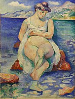 La Baigneuse, 1906, oil on canvas, 116.5 x 89.5 cm, Museum of Grenoble