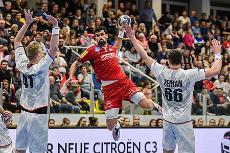 20180105 Men's handball Austria - Czechia Janko Bozovic 850 9203