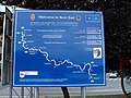 Verlauf des Donauradwegs in Serbien, aufgenommen in Novi Sad