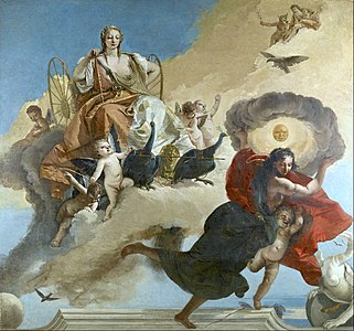 Juno and Luna by Giovanni Battista Tiepolo (1735 – 1745)