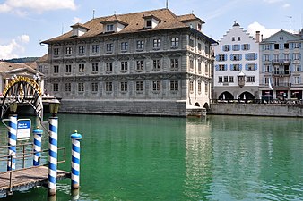 De oude raadzaal van Zürich