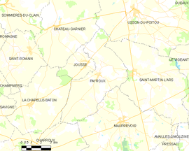 Mapa obce Payroux