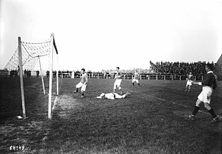 Action de jeu lors d'un match de football