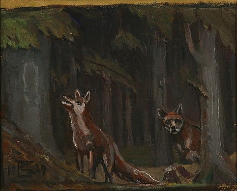 Ræve i skoven, 1929