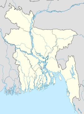 Pozícia mesta v Bangladéši.