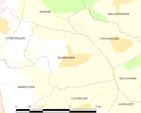 Poziția localității Schwenheim