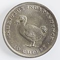 Dodo dargestellt auf Mauritius 10 Rupees, 1971