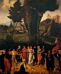 Giorgione Juĝo de Salomono, 89 x 72 cm.