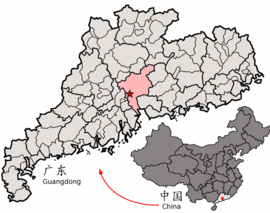 광저우시 (광주시) 지도