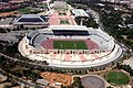 Der Palau Sant Jordi liegt in unmittelbarer Nähe zum Olympiastadion Barcelona