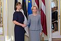 Kersti Kaljulaid e a presidente da República da Letónia, Ināra Mūrniece