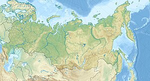 Валдайська височина. Карта розташування: Росія