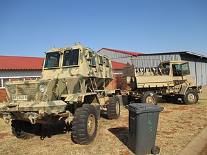 Buffel variants at Air Force Base Swartkop, South Africa.