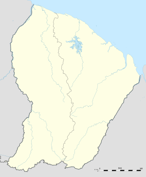 Каєнна. Карта розташування: Французька Гвіана