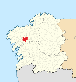 Lega občine Santiago de Compostela v Galiciji