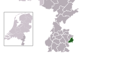 Prikaz lege Kerkrade na zemljevidu občin v Limburgu