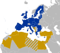 Pays membres de l'Union pour la Méditerranée.