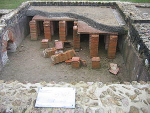 Hipokavst rimske vile v Vieux-la-Romaine pri Caenu, Francija
