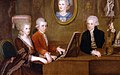 Image 20The Mozart family c. 1780. The portrait on the wall is of Mozart's mother. (from Classical period (music))