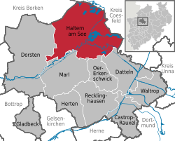 Kart over Haltern am See