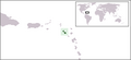 Location map for Saint Kitts and Nevis