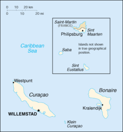 Peta Antillen Belanda