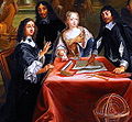 Descartes with queen Christina.