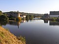 Zufluss der Vesdre/Weser (von links) zur Ourthe in Chênée