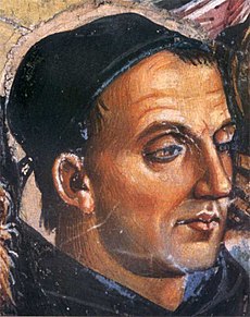 Luca Signorelli, Predica e fatti dell’Anticristo (detail), cca 1501, freska, Orvietsky dóm, Orvieto