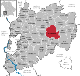 Kaart van Mindelheim