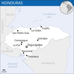 Lokasi Honduras