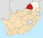Waterberg District within South Africa