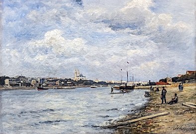 Vue de la Seine et du Trocadéro - Le pont de Grenelle par Stanislas Lepine