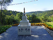 Stupa du centre monastique bouddhiste.