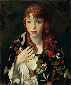 "Edna Smith en japana vesto", 1915, Indianapolis Museum of Art