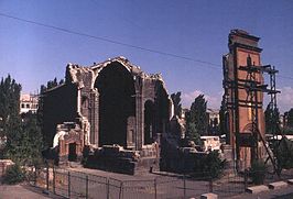 na de aardbeving in 1988