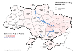 Communist Party of Ukraine results (3.66%)