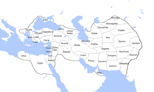 Поділ Імперії Ахеменідів на сатрапії