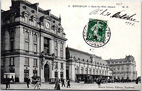 Façade de la gare du Midi.