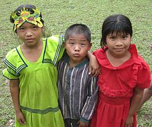 Guajmi-törzsi gyerekek