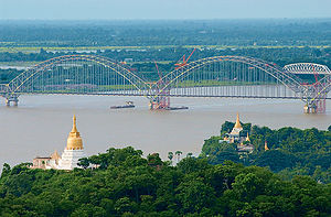 The Ava Bridge on the Irwaddy