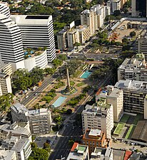 Aerial view of Plaza Altamira